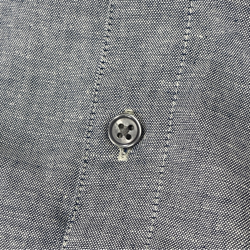 HUCKBERRY X COORS Guayabera Shirt Short Sleeve Blue Western Size Large Brewery - Picture 8 of 9